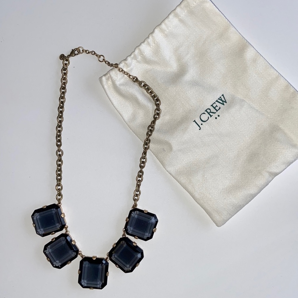 J. Crew Chunky Black Statement Necklace